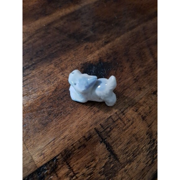 Vintage Scottie Scottish Terrier Dog Miniature Figurine Blue White Japan‎ 1” - Picture 5 of 6